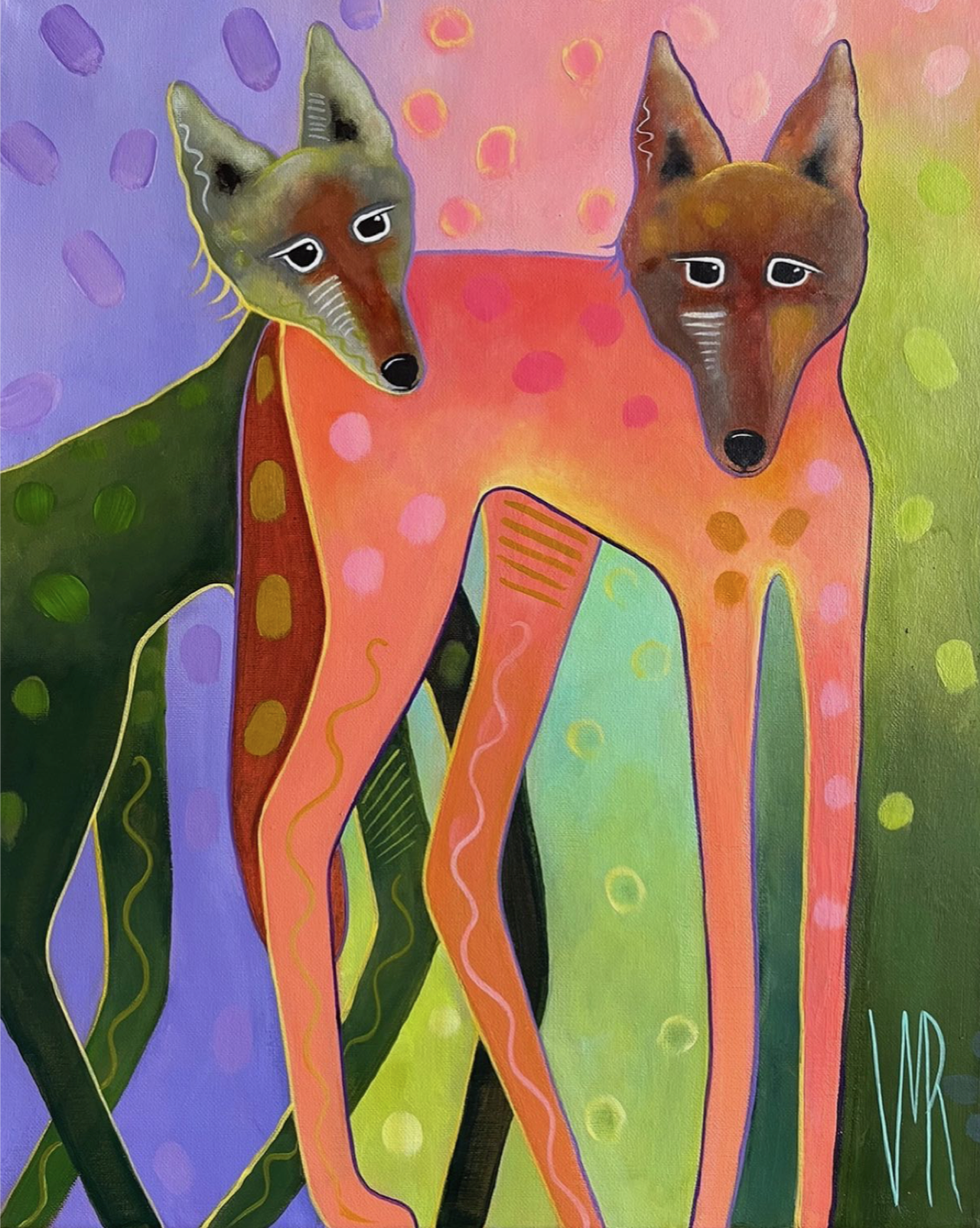 Coyote Friends II by Virginia Maria Romero